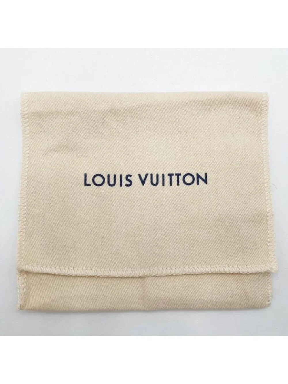 Louis Vuitton Bifold Wallet Portefeuille Multiple Khaki Aerogram Leather